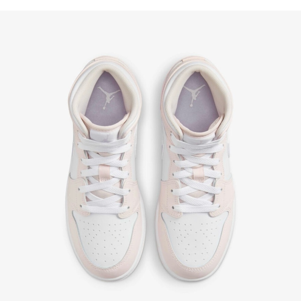 Air Jordan Pink and White Sneakers